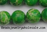 CDE2226 15.5 inches 16mm round dyed sea sediment jasper beads