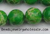 CDE2227 15.5 inches 18mm round dyed sea sediment jasper beads