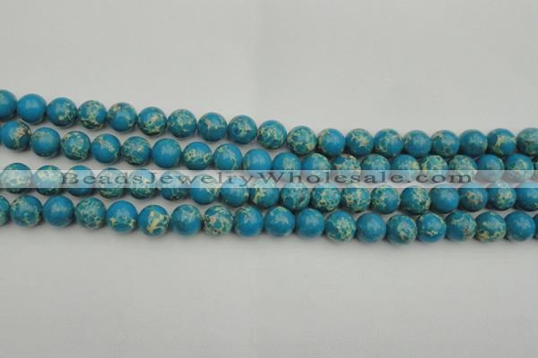 CDE2233 15.5 inches 8mm round dyed sea sediment jasper beads