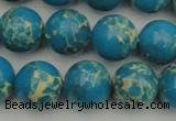 CDE2235 15.5 inches 12mm round dyed sea sediment jasper beads