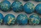 CDE2236 15.5 inches 14mm round dyed sea sediment jasper beads