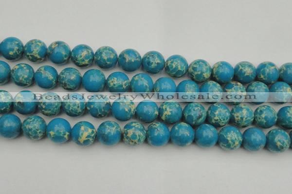 CDE2237 15.5 inches 16mm round dyed sea sediment jasper beads