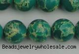 CDE2247 15.5 inches 14mm round dyed sea sediment jasper beads