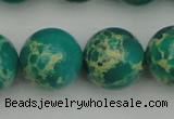 CDE2249 15.5 inches 18mm round dyed sea sediment jasper beads