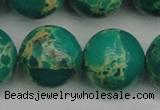 CDE2251 15.5 inches 22mm round dyed sea sediment jasper beads