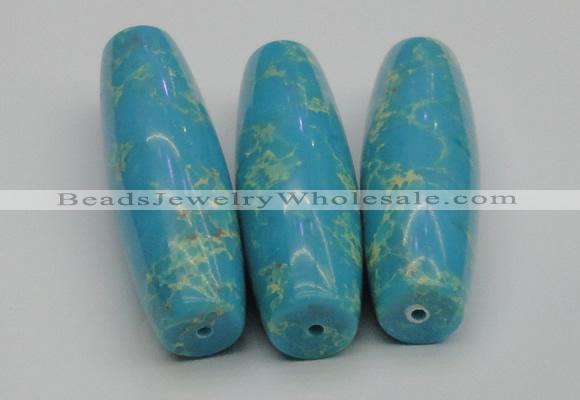 CDE2302 17*55mm rice sea sediment jasper beads wholesale