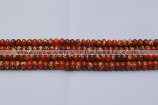 CDE2604 15.5 inches 12*16mm rondelle dyed sea sediment jasper beads