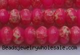 CDE2613 15.5 inches 13*18mm rondelle dyed sea sediment jasper beads