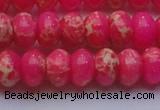 CDE2614 15.5 inches 15*20mm rondelle dyed sea sediment jasper beads