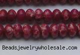 CDE2625 15.5 inches 7*10mm rondelle dyed sea sediment jasper beads