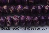 CDE2636 15.5 inches 12*16mm rondelle dyed sea sediment jasper beads