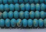 CDE2641 15.5 inches 7*10mm rondelle dyed sea sediment jasper beads