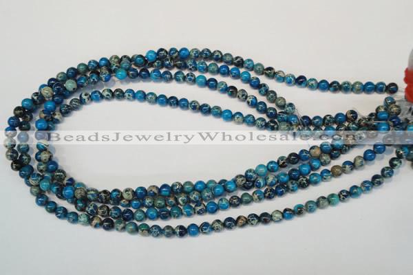 CDE265 15.5 inches 6mm round dyed sea sediment jasper beads