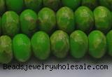 CDE2662 15.5 inches 15*20mm rondelle dyed sea sediment jasper beads