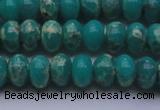 CDE2668 15.5 inches 12*16mm rondelle dyed sea sediment jasper beads