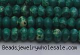 CDE2672 15.5 inches 5*8mm rondelle dyed sea sediment jasper beads