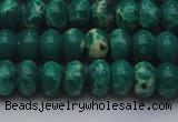 CDE2676 15.5 inches 12*16mm rondelle dyed sea sediment jasper beads