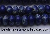 CDE2683 15.5 inches 10*14mm rondelle dyed sea sediment jasper beads