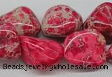 CDE27 15.5 inches 20*25mm nuggets dyed sea sediment jasper beads