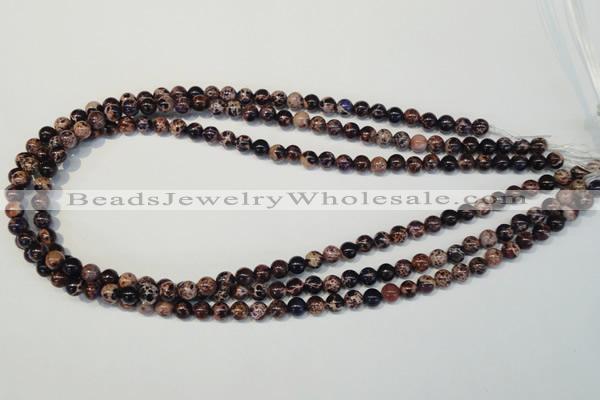 CDE361 15.5 inches 6mm round dyed sea sediment jasper beads