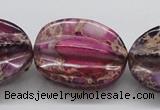 CDE37 15.5 inches 25*33mm star fruit shaped dyed sea sediment jasper beads