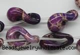 CDE42 15.5 inches 15*24mm petal shaped dyed sea sediment jasper beads