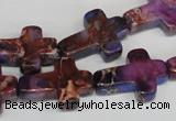 CDE450 15.5 inches 15*20mm cross dyed sea sediment jasper beads