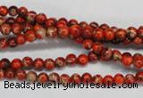 CDE490 15.5 inches 4mm round dyed sea sediment jasper beads