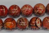 CDE495 15.5 inches 14mm round dyed sea sediment jasper beads