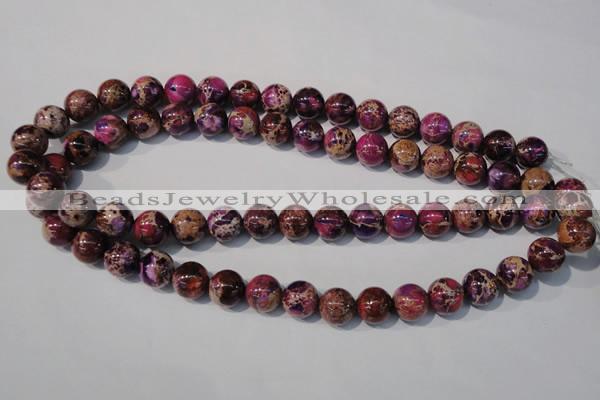 CDE697 15.5 inches 12mm round dyed sea sediment jasper beads