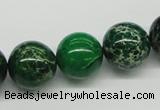 CDE71 15.5 inches 16mm round dyed sea sediment jasper beads