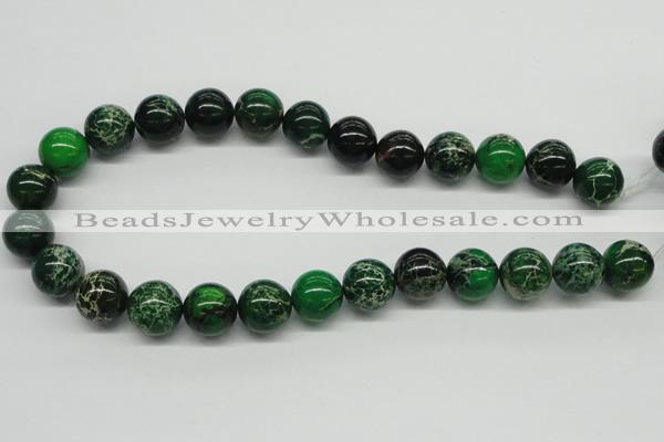 CDE71 15.5 inches 16mm round dyed sea sediment jasper beads