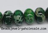 CDE73 15.5 inches 12*18mm rondelle dyed sea sediment jasper beads