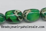 CDE74 15.5 inches 15*20mm nuggets dyed sea sediment jasper beads