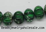 CDE75 15.5 inches 12*16mm pumpkin dyed sea sediment jasper beads