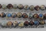 CDE812 15.5 inches 6mm round dyed sea sediment jasper beads wholesale