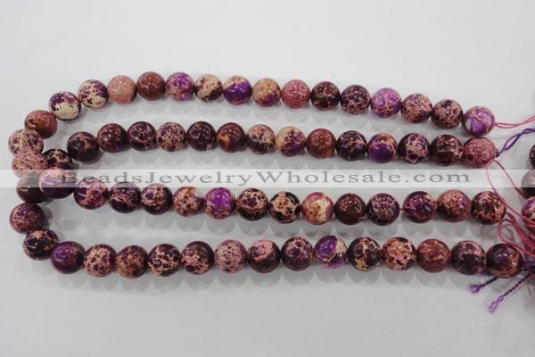 CDE834 15.5 inches 12mm round dyed sea sediment jasper beads wholesale