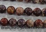 CDE843 15.5 inches 10mm round dyed sea sediment jasper beads wholesale