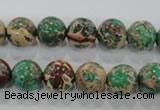 CDE853 15.5 inches 10mm round dyed sea sediment jasper beads wholesale