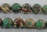 CDE854 15.5 inches 12mm round dyed sea sediment jasper beads wholesale