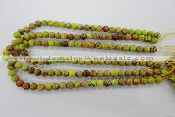 CDE865 15.5 inches 14mm round dyed sea sediment jasper beads wholesale