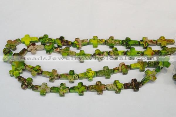 CDI131 15.5 inches 15*20mm cross dyed imperial jasper beads