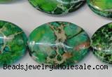 CDI186 15.5 inches 22*30mm oval dyed imperial jasper beads