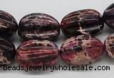 CDI36 16 inches 15*20mm star fruit shaped dyed imperial jasper beads