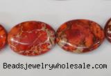 CDI533 15.5 inches 18*25mm oval dyed imperial jasper beads