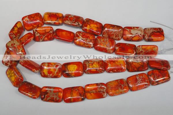 CDI556 15.5 inches 18*25mm rectangle dyed imperial jasper beads