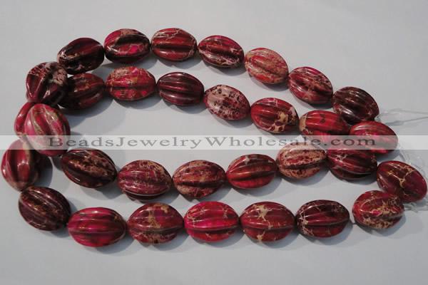 CDI769 15.5 inches 18*25mm star fruit shaped dyed imperial jasper beads