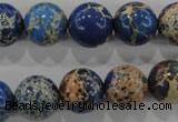 CDI816 15.5 inches 14mm round dyed imperial jasper beads wholesale