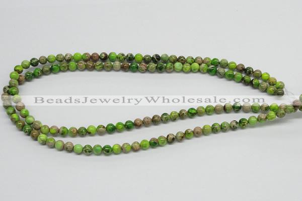 CDI82 16 inches 6mm round dyed imperial jasper beads wholesale