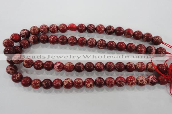 CDI823 15.5 inches 10mm round dyed imperial jasper beads wholesale